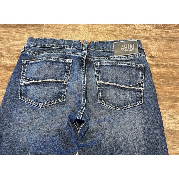 Ariat Jeans Men’s 31x34 Blue M7 Slim Fit Straight Leg Western Cowboy Stretch - Picture 11 of 14